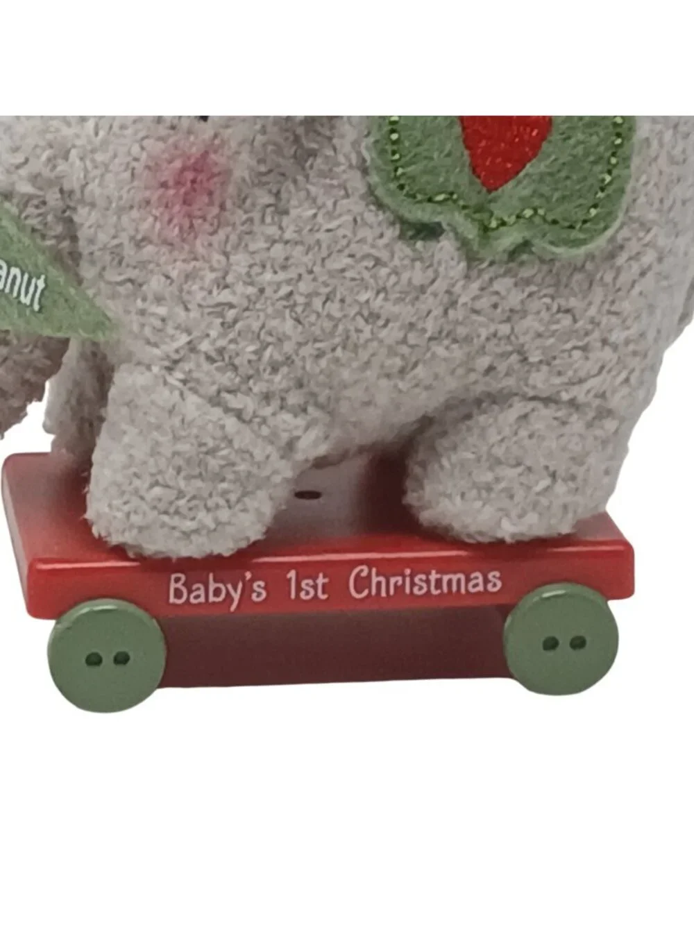 Hallmark Keepsake Lil Peanut Babys 1st Christmas Ornament 2012 Elephant Wagon D9